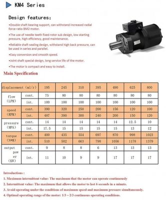 ซื้อ KM4 Dynamic Hydraulic Brake Motors Orbital Pump สำหรับผลิตภัณฑ์อัตโนมัติ online manufacture